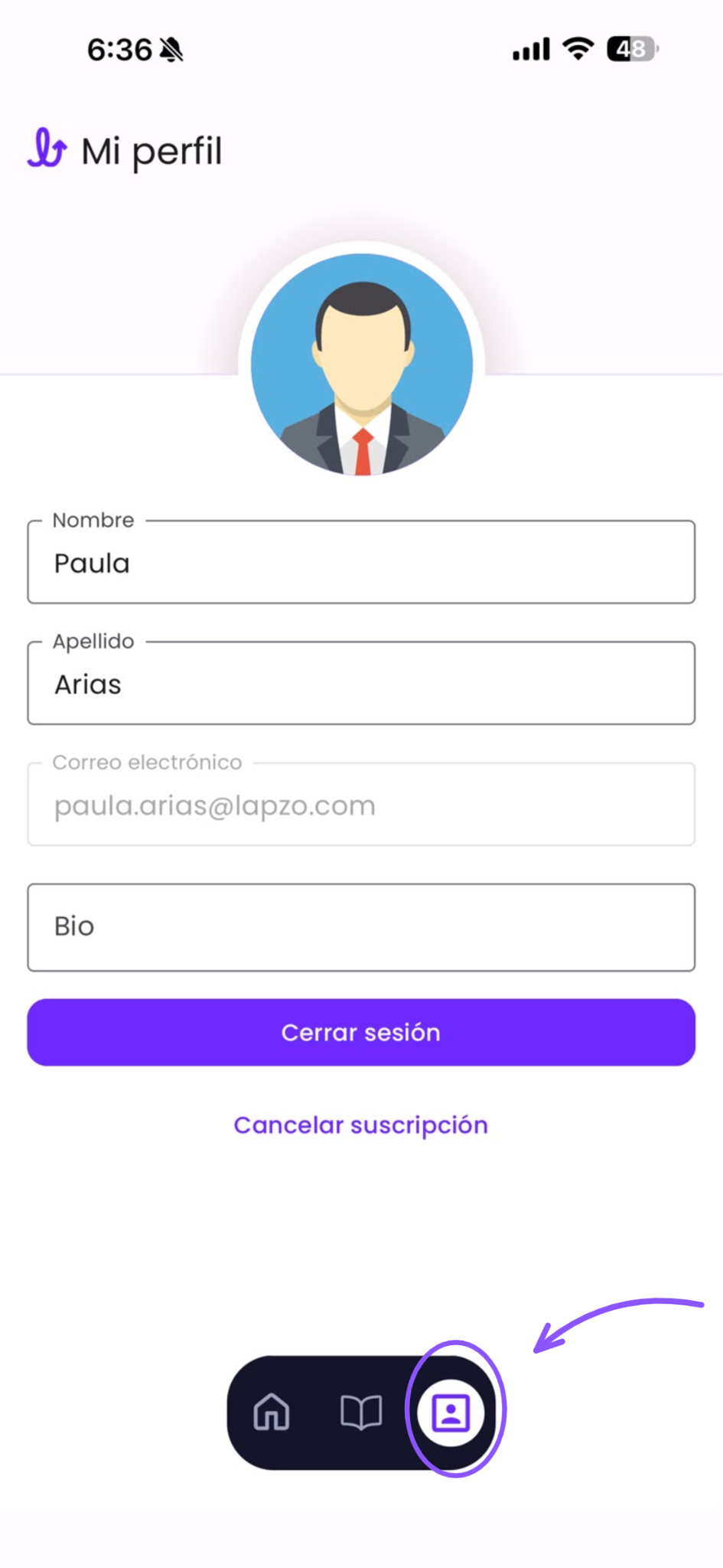 Cómo validar el acceso a la aplicación móvil - paso 2