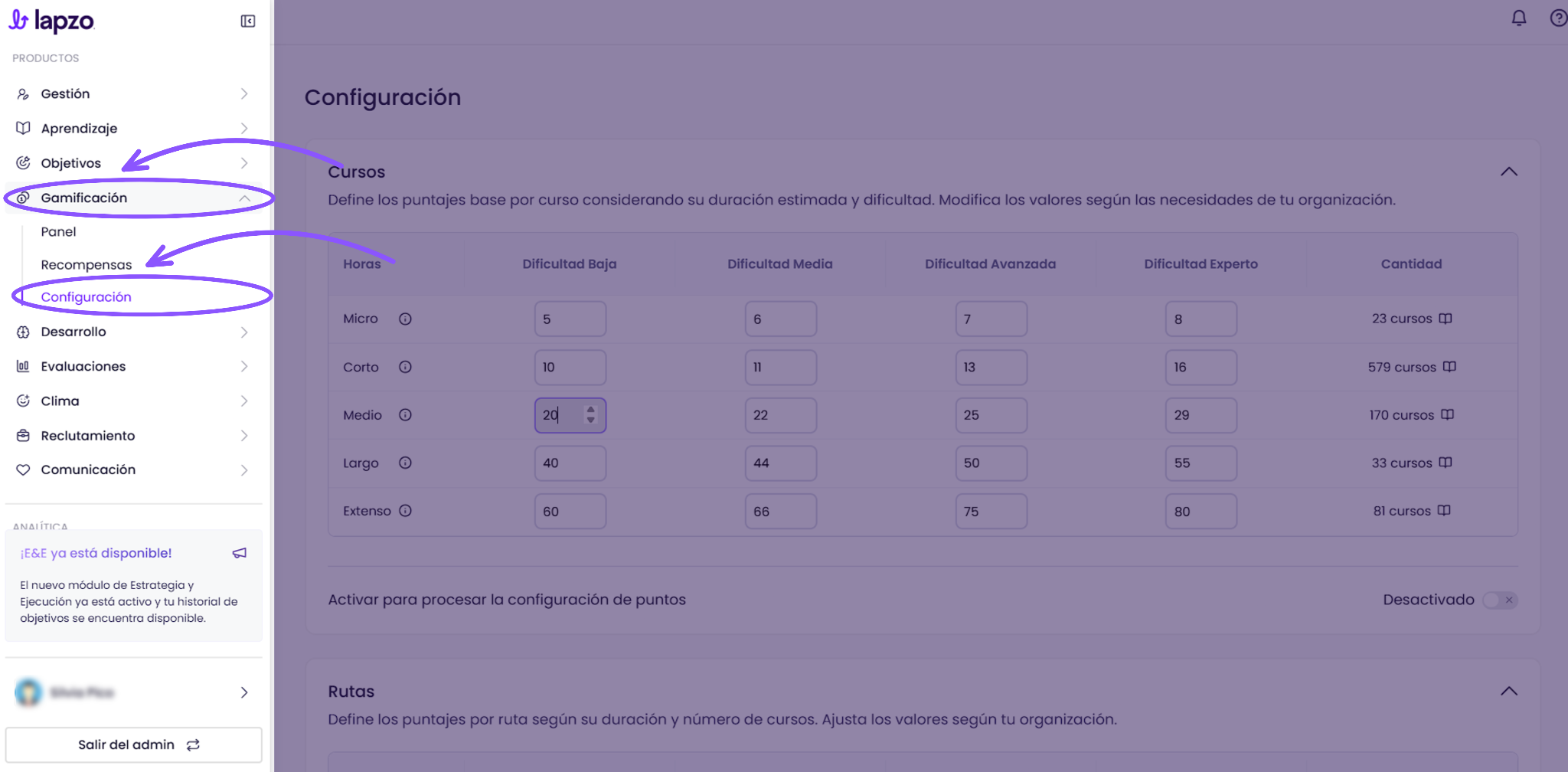 Cómo usar la gamificación en la toma de cursos - paso 3