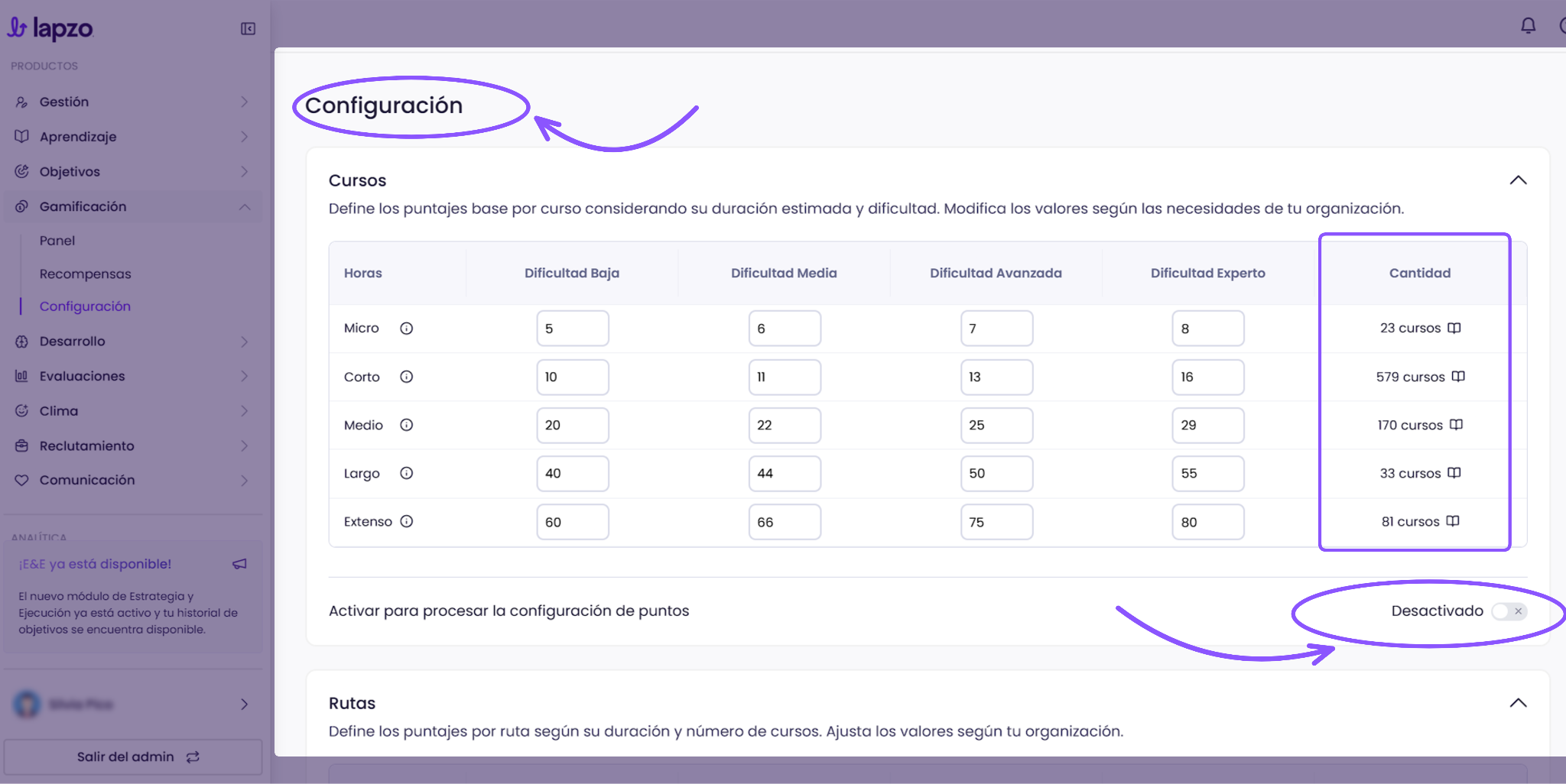 Cómo usar la gamificación en la toma de cursos - paso 3