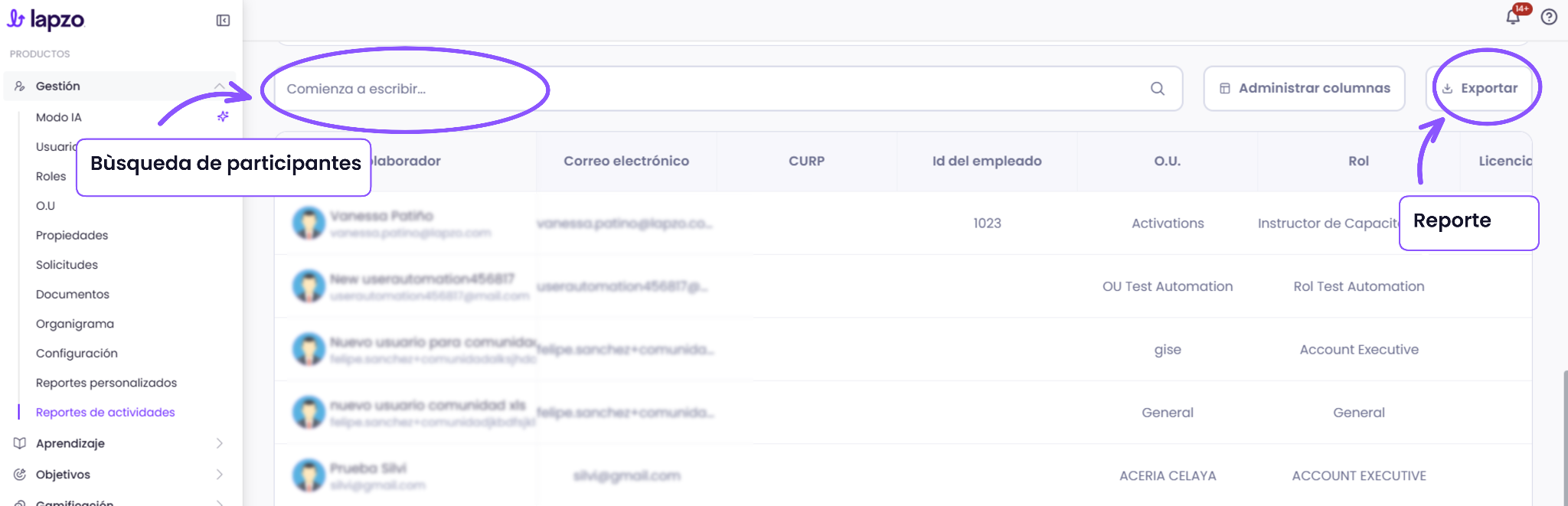 Cómo verificar la actividad de tus usuarios a través del reporte de actividad - paso 6