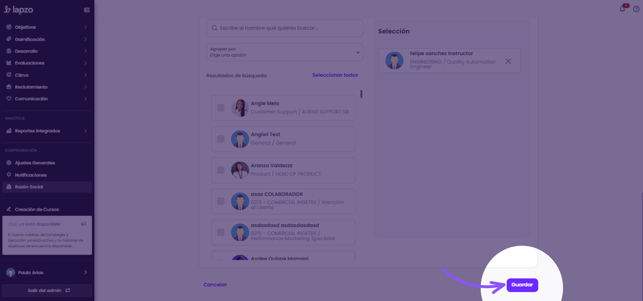 Captura del paso 3