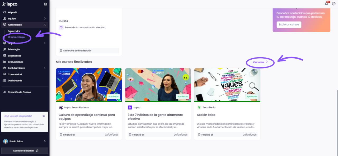 ¿Por qué un usuario no puede visualizar un curso que sabe que tiene asignado? - paso 4