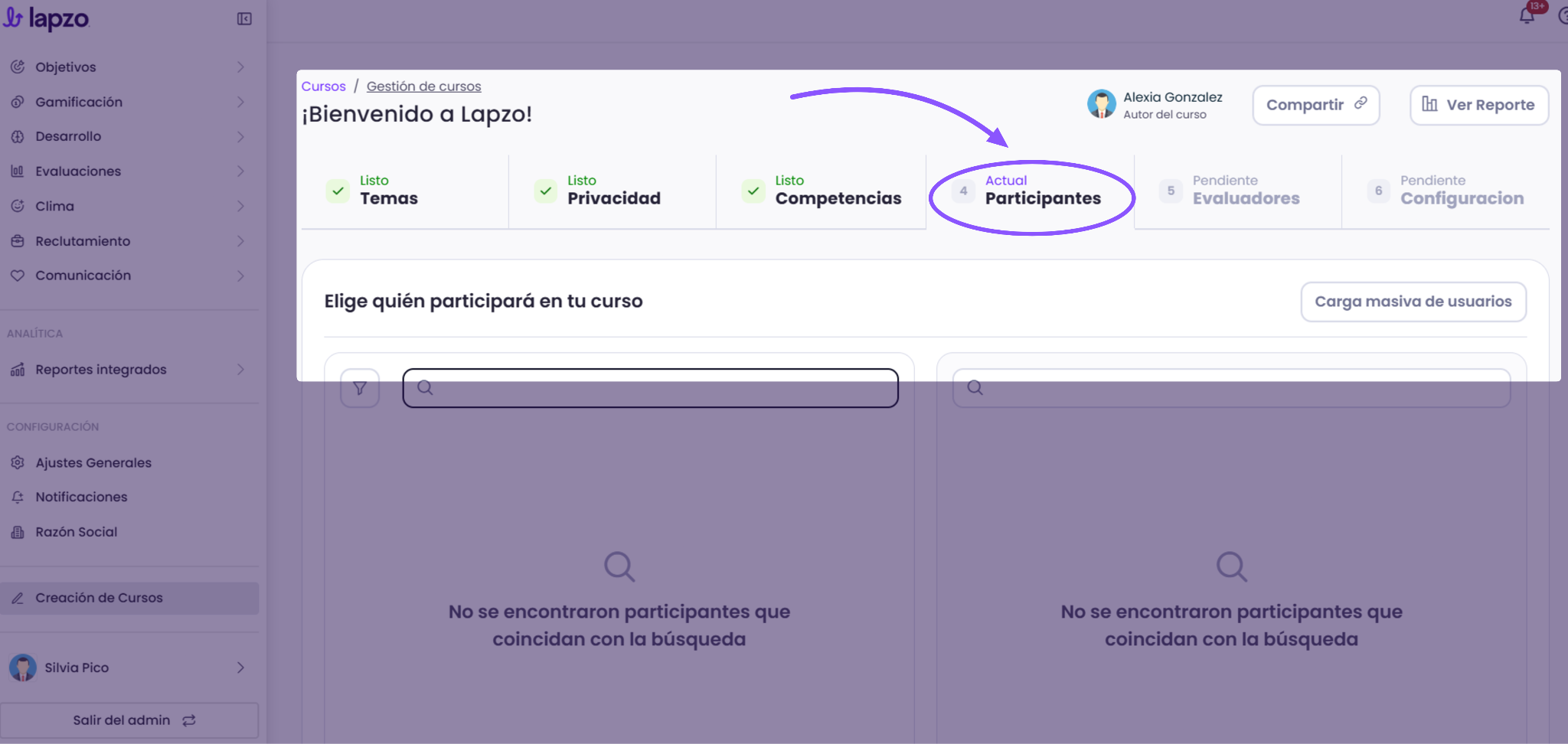 Cómo activar la desinscripción automática de contenidos - paso 2